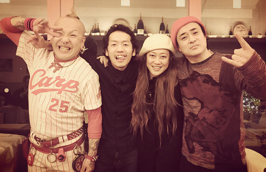 Bonenkai GetHiroshima avec nos 4 cover pin-ups de l'année 2014 : Potty, Ippei, Shiho et Bom