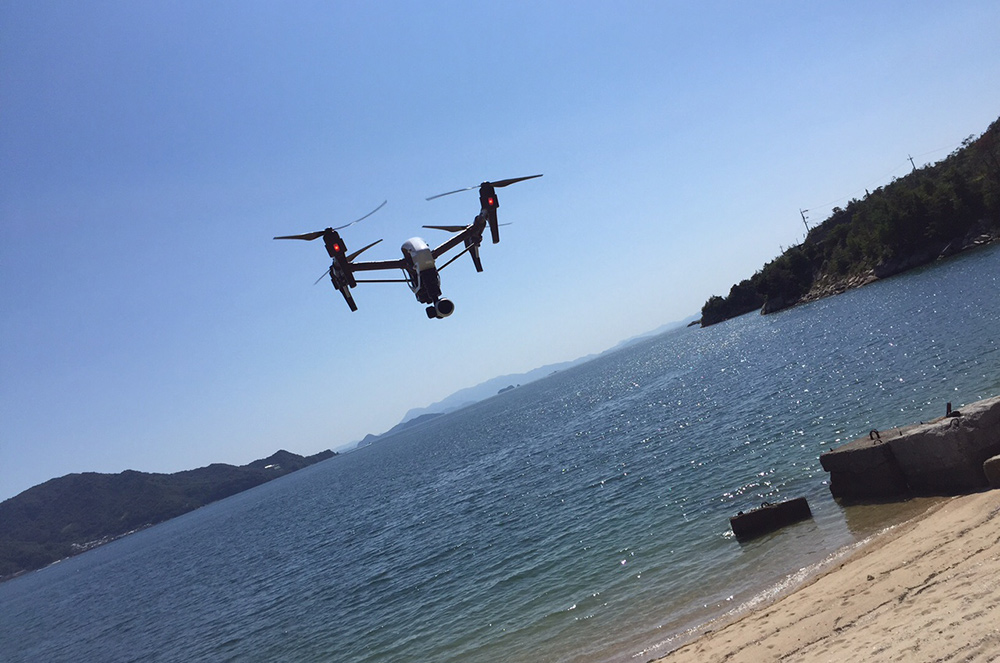 Nakano beach Etajima drone