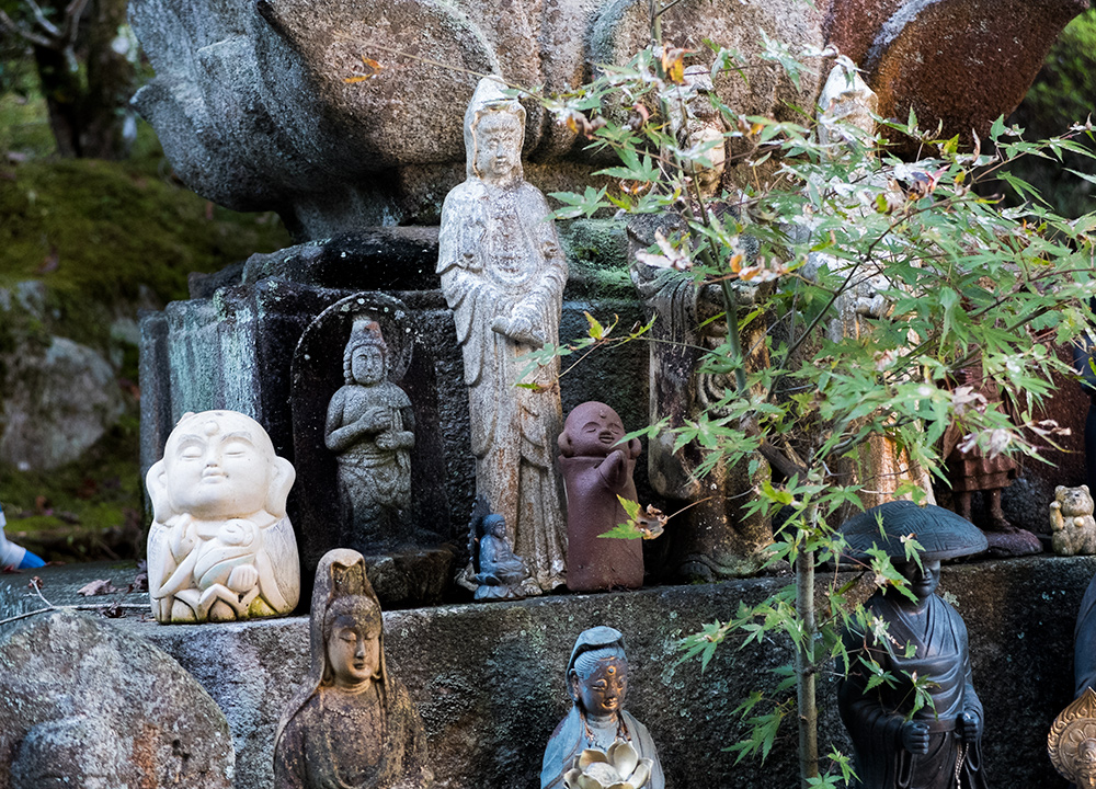 statuettes temple Daisho-in, Miyajima