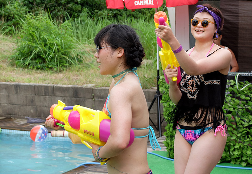japonaises piscine pistolet à eau