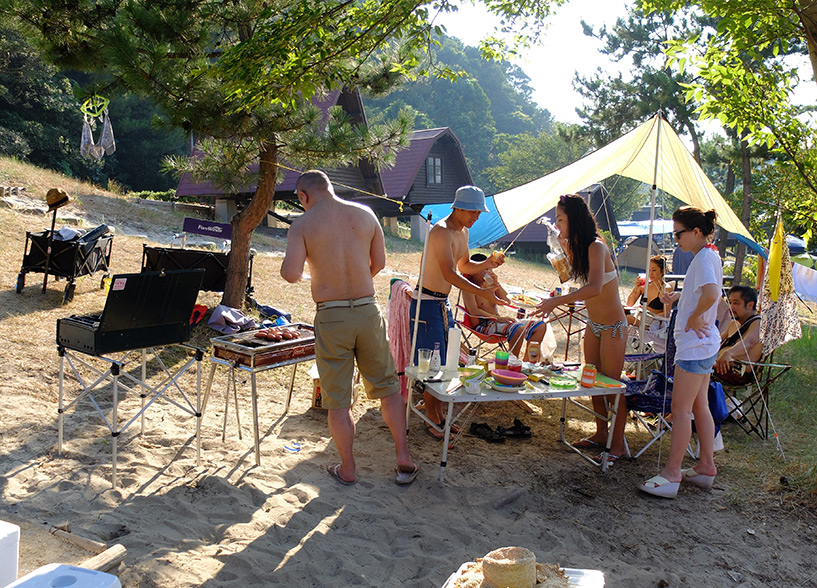 camping et barbecue au Japon