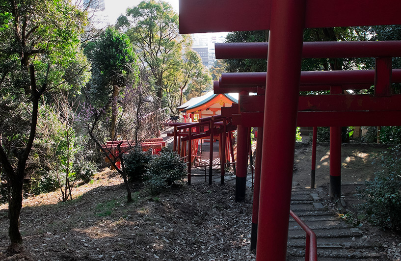 torii rouges du sanctuaire Kinko Inari Hiroshima