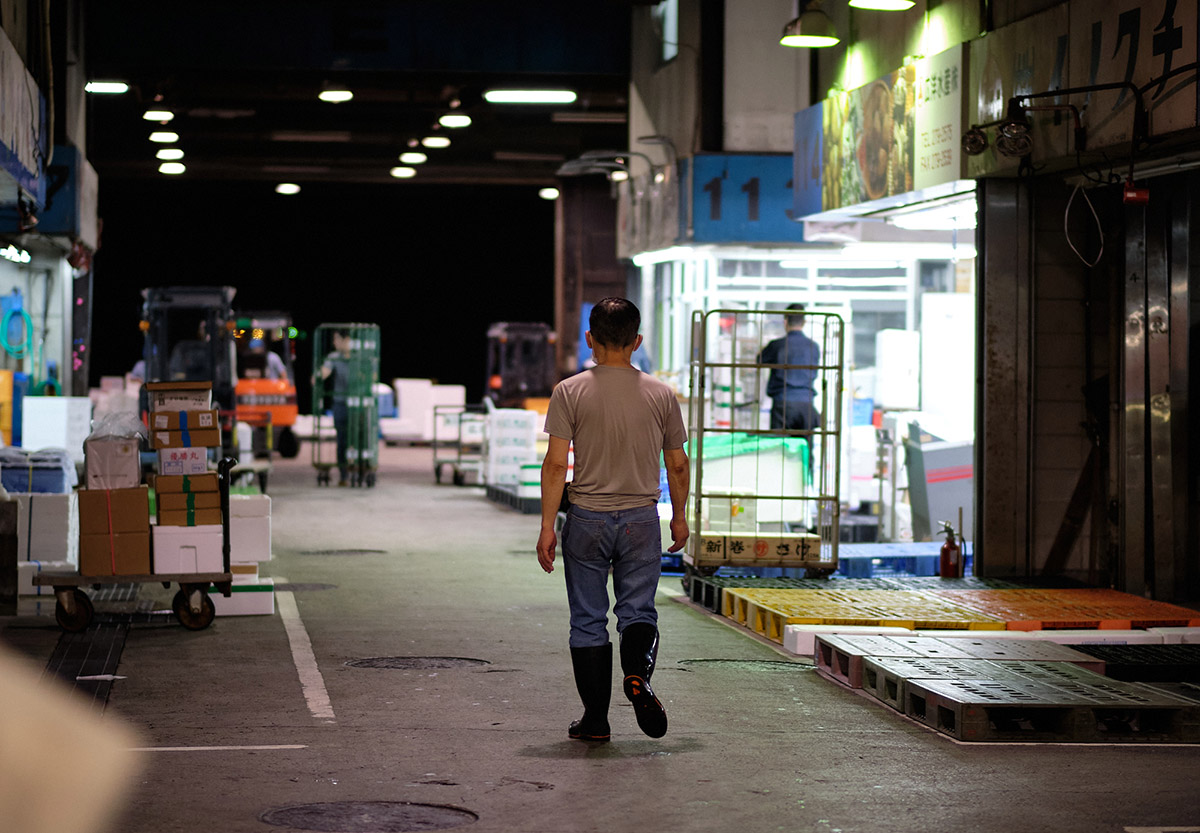 le marché aux poissons des professionels à Hiroshima