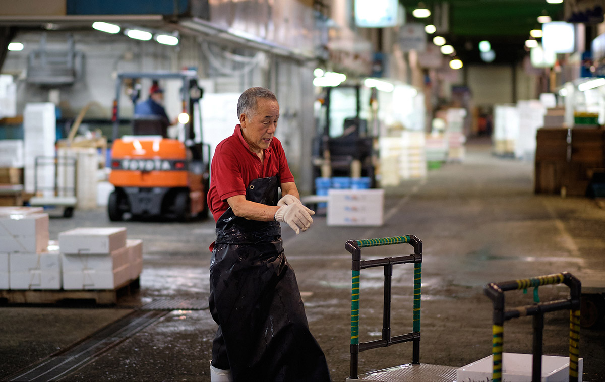 poissonnier au marché de gros, Hiroshima